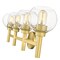 Z-Lite Sutton Vanity, 4-Light, 31.5 In.W x 7 In.L x 10.25 In.H, Brushed Gold/Clear 7502-4V-BG - alternate 3